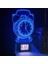 Upvay 3D Illüzyonlu Rgb Işık Animasyonlu Çalar Masa Saati Gece Lambası 1
