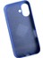 Apple iPhone 16 Uyumlu Lansman Açık Mavi Içi Kadife Silikon Kılıf 2