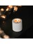 Dekoratif, Şık, Modern ve Minimalist, Düzbasli Silindir Tealight Mumluk (Bej - Kırık Beyaz) 3