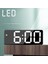 Masa Saati Aynalı Termometre Alarm Takvimli LED Dijital Modern Ses Kontrolü 1