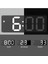 Masa Saati Aynalı Termometre Alarm Takvimli LED Dijital Modern Ses Kontrolü 4