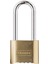 Lock 175EURDLH Sertifikalı Şifreli Kilit, Katı Kasa ve Uzun Kilitli, Altın, 10,7 x 5,1 x 2,4 cm 1