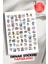 Yapışkanlı Şehirler Tırnak Dövmesi, Tırnak Tattoo, Nail Art, Tırnak Sticker 1