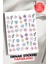 Yapışkanlı Çiçekler Tırnak Dövmesi, Tırnak Tattoo, Nail Art, Tırnak Sticker 1