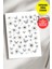 Yapışkanlı Şeffaf Kağıt Çiçekler Tırnak Dövmesi, Tırnak Tattoo, Nail Art, Tırnak Sticker 1