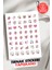 Yapışkanlı Çilek Tırnak Dövmesi, Tırnak Tattoo, Nail Art, Tırnak Sticker 1