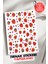 Yapışkanlı Çilekler Tırnak Dövmesi, Tırnak Tattoo, Nail Art, Tırnak Sticker 1