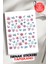 Yapışkanlı Renkli Çiçekler Tırnak Dövmesi, Tırnak Tattoo, Nail Art, Tırnak Sticker 1