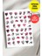 Yapışkanlı Şeffaf Kağıt Çiçekler ve Kalpler Tırnak Dövmesi, Tırnak Tattoo, Nail Art, Tırnak Sticker 1