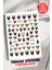 Yapışkanlı Christmas Tırnak Dövmesi, Tırnak Tattoo, Nail Art, Tırnak Sticker 1