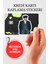 Dizi Kredi Kartı Kaplama Stickerı, Sticker, Yapışkanlı Kredi Kartı Stickerı 1