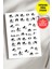 Yapışkanlı Şeffaf Kağıt Kuş Tırnak Dövmesi, Tırnak Tattoo, Nail Art, Tırnak Sticker 1