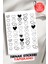 Yapışkanlı Kalpler Tırnak Dövmesi, Tırnak Tattoo, Nail Art, Tırnak Sticker 1