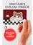 Kedi Kredi Kartı Kaplama Stickerı, Sticker, Yapışkanlı Kredi Kartı Stickerı 1
