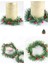 Adet Holly Berry Mum Halkası Küçük Yapay Kırmızı Meyveler Çam Iğneleri Çelenk Noel Çelenk Süsler Dekor (Yurt Dışından) 5