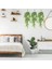 Adet Yapay Asılı Eğrelti Otları Bitkiler Asma Sahte Sarmaşık Boston Fern Asılı Bitki Açık Uv Dayanıklı Plastik Bitkiler (Yeşil) (Yurt Dışından) 5