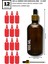 100 ml Amber Cam Damlılıklı Şişe - 12 Adet Siyah Emzikli-Gold Metal Kapaklı Cam Damlalıklı Amber Şişe 1