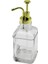 KARE CAM ŞİŞE - ŞEFFAF SIVI SABUNLUK 500ML POMPA - MUSLUK AYRIK MODEL BAŞLI (3791) 1