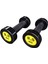 2x2.5 kg Çelik Dumbell Siyah Gövde Sarı Yazı B-3r Model 1