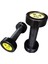 2x2.5 kg Çelik Dumbell Siyah Gövde Sarı Yazı B-3r Model 2