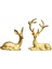 2x Heykeli Elk Lover Heykel Eşik Kitaplık Heykelcik El Sanatları (Yurt Dışından) 1