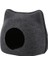 Cute Detachable Felt Cat Bed Breathable Solid Color Zipper Cats Cave House All Season Deep Sleeping Bag Basket Pet Accessories (Yurt Dışından) 1