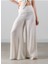 Wide Leg Kadın Pantolon Ekru 4