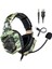 Onıkuma K8 Kamuflaj Çok Yönlü Mıc USB Gaming Headset Kablolu Kulaklık-Yeşil (Yurt Dışından) 5