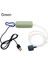 Yeşil Stil Akvaryum Oksijen Hava Pompası Balık Tankı USB Sessiz Hava Kompresörü Aeratör Taşınabilir Mini Küçük Oksijenator Akvaryum Aksesuarları 5V 1W (Yurt Dışından) 1