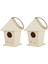 H 1 Bilgisayar Stili Sallanan Halatlı Yaratıcı Ahşap Kuş Evi Bahçe Süsü Kuş Yuvası Diy Türleri Duvara Monte Kuş Yuvası (Yurt Dışından) 2