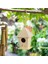 H 1 Bilgisayar Stili Sallanan Halatlı Yaratıcı Ahşap Kuş Evi Bahçe Süsü Kuş Yuvası Diy Türleri Duvara Monte Kuş Yuvası (Yurt Dışından) 4