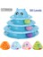 Beyaz-4 Tarzı Seviyeler Kedi Oyuncağı Eğitim Eğlence Plakası Yavru Kule Parçaları Disk Kedi Zekası Üçlü Disk Tumbler Top Etkileşimli (Yurt Dışından) 4