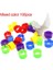 Renk 100PCS Stilini Karıştırın Kuş Bacak Klipsi Zararsız Uzatılabilir Plastik Renkli 8mm Güvercin Ayak Halkası Evcil Kuş Malzemeleri Için (Yurt Dışından) 1