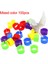 Renk 100PCS Stilini Karıştırın Kuş Bacak Klipsi Zararsız Uzatılabilir Plastik Renkli 8mm Güvercin Ayak Halkası Evcil Kuş Malzemeleri Için (Yurt Dışından) 4