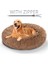 Gwll-Kraliyet Mavisi Stili 50 cm Sakinleştirici Kral Pofuduk Köpek Yatağı Xxl Xl Kanepe Donut Hafıza Köpük Uzun Peluş Yıkanabilir Köpek Yatakları (Yurt Dışından) 2