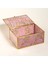 Fagu Cam Dekoratif Kutu 19X14X9 cm Pembe 3