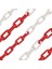 Kırmızı-Beyaz Plastik Zincir 8 mm (10 Metre) 1