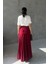 Bordo Pinterest Iki Parçalı Pileli Etek 4