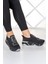Almendra Platin Streç Taşlı Sneaker 2