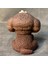 El Yapımı Kahverengi Sevimli Köpek Mum - 8 x 8 cm 2