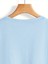 Kadın Çiçek ve Bisiklet Baskılı Bebe Mavisi T-Shirt Oversize Salaş 2