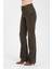 Yüksek Bel Fermuarlı Wideleg Fit %100 Pamuk Jean Pantolon 1