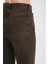 Yüksek Bel Fermuarlı Wideleg Fit %100 Pamuk Jean Pantolon 4