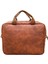 Darbe Korumalı, Laptop Çantası Coffee 15.6" Inç Macbook Çantası 39X30X4 cm Vegan Deri Kahverengi 2