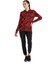 Kadın Termal Kapşonlu Sweatshirt 2. Seviye 6194 - Kırmızı 4