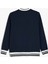 Bisiklet Yaka Pamuk Karışımlı Şerit Detaylı Slogan Baskılı Sweatshirt 4