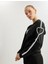 Kapüşonlu Şerit Detaylı Fermuarlı Spor Sweatshirt 1