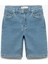 Pamuklu Cep Detaylı Slim Fit Denim Şort 1