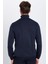 Erkek Slim Fit Dar Kesim Yumuşak Dokulu Tüylenmeyen Lacivert Tam Balıkçı Yaka Triko Kazak 5
