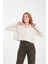 Kadın V Yaka Çizgili Sweatshirt - Rahat ve Şık Günlük Giyim Seçeneği 4